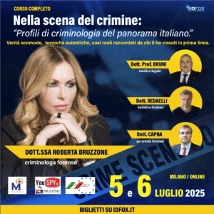 Nella scena del crimine: corso di due giorni con Roberta Bruzzone